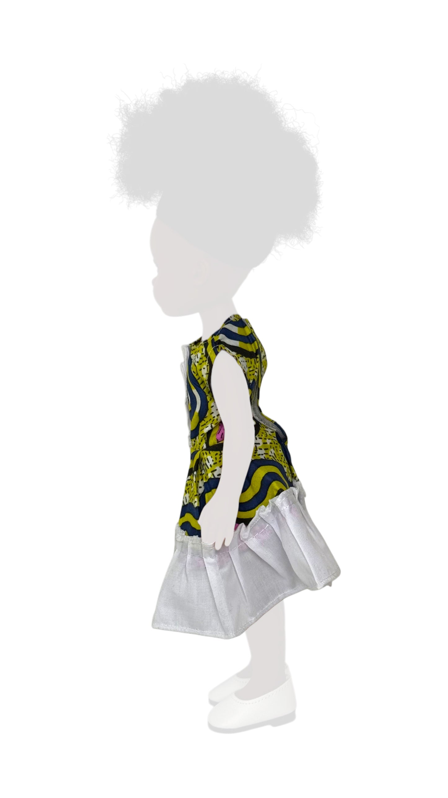 Culture Meets Curve - White Bottom Frill Outfit