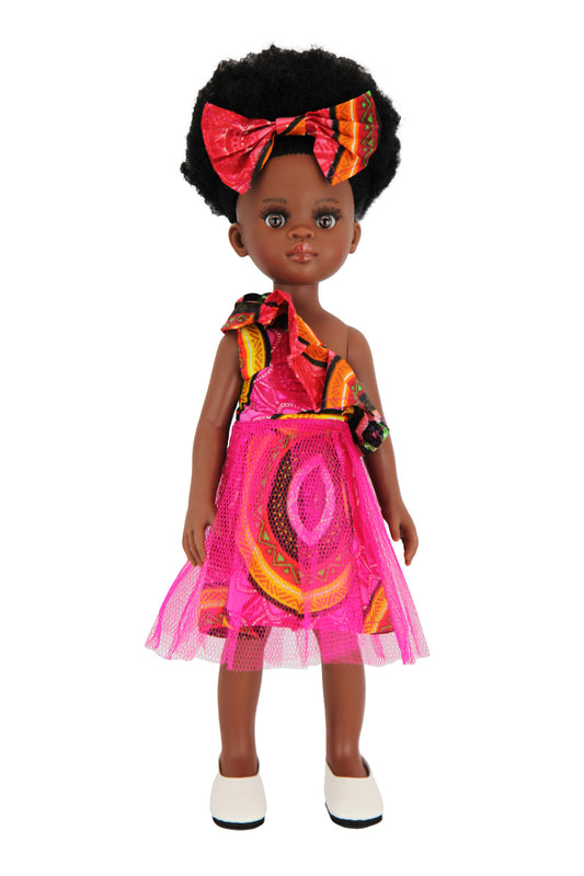 Bontle Vanilla Scented Afro Hair Black Doll - Sibahle Collection