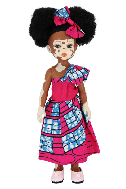 Ndanaka in Afro Print Dress - Sibahle Collection