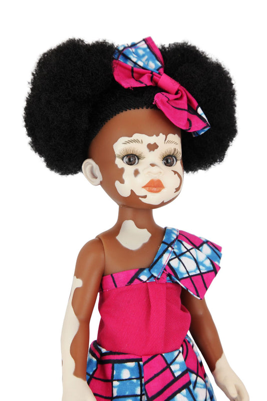Ndanaka in Afro Print Dress - Sibahle Collection
