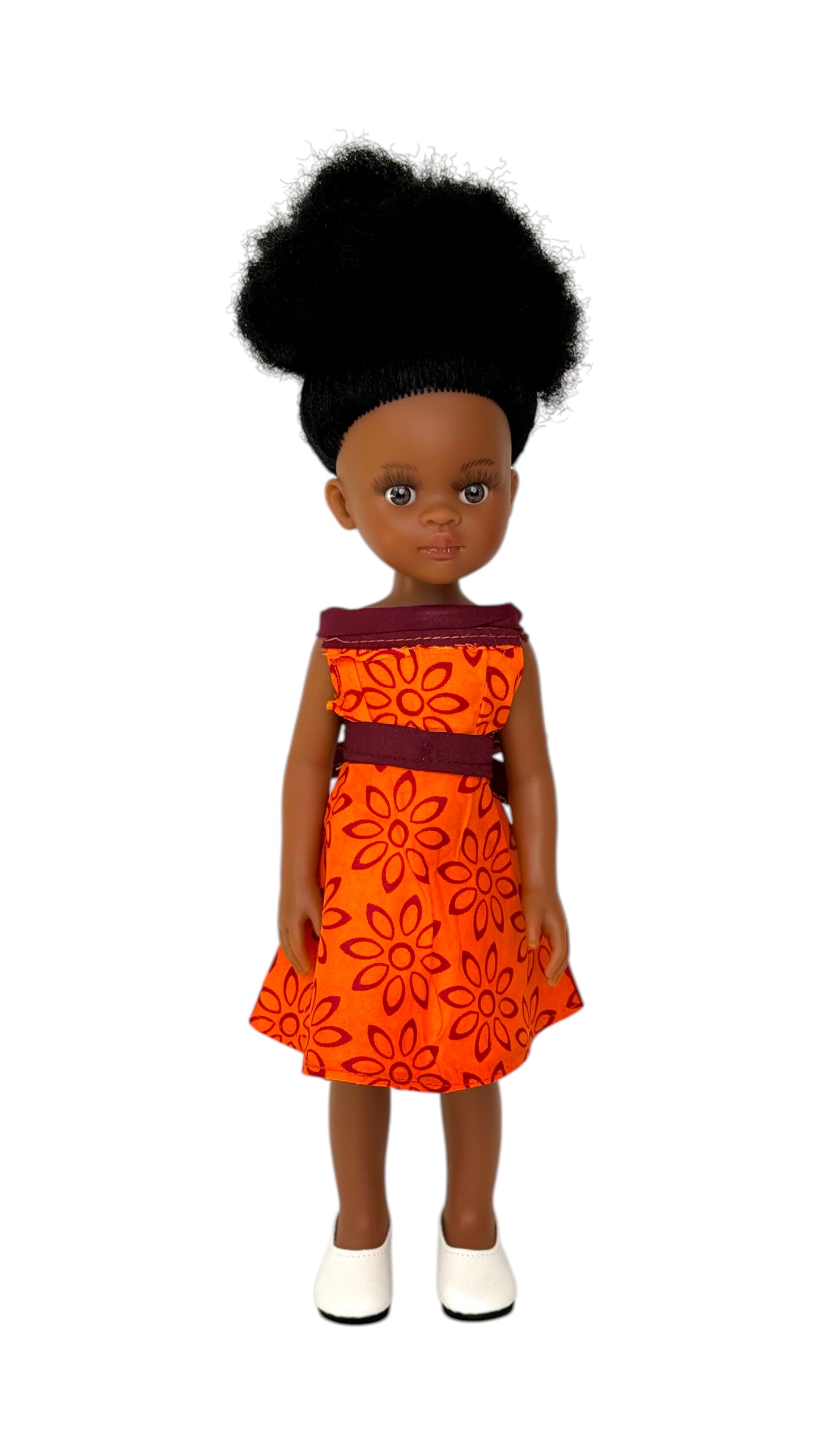 Orange Crush – Afro Print Doll Outfit