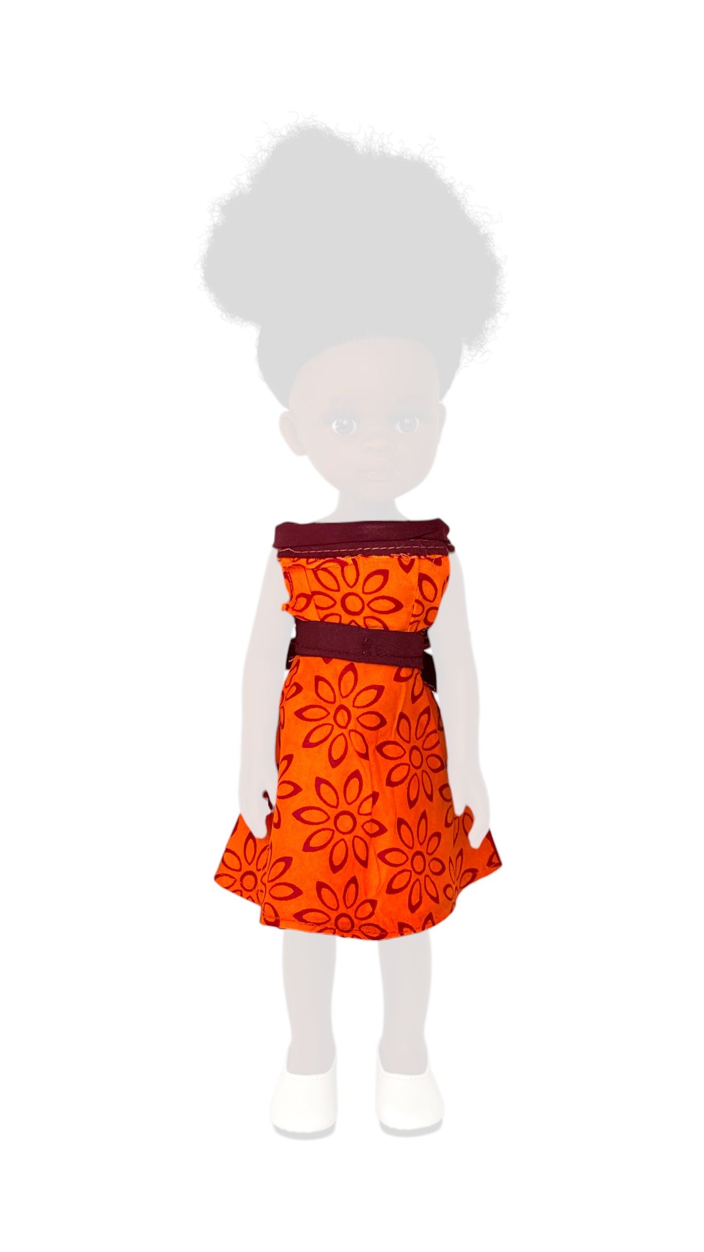 Orange Crush – Afro Print Doll Outfit