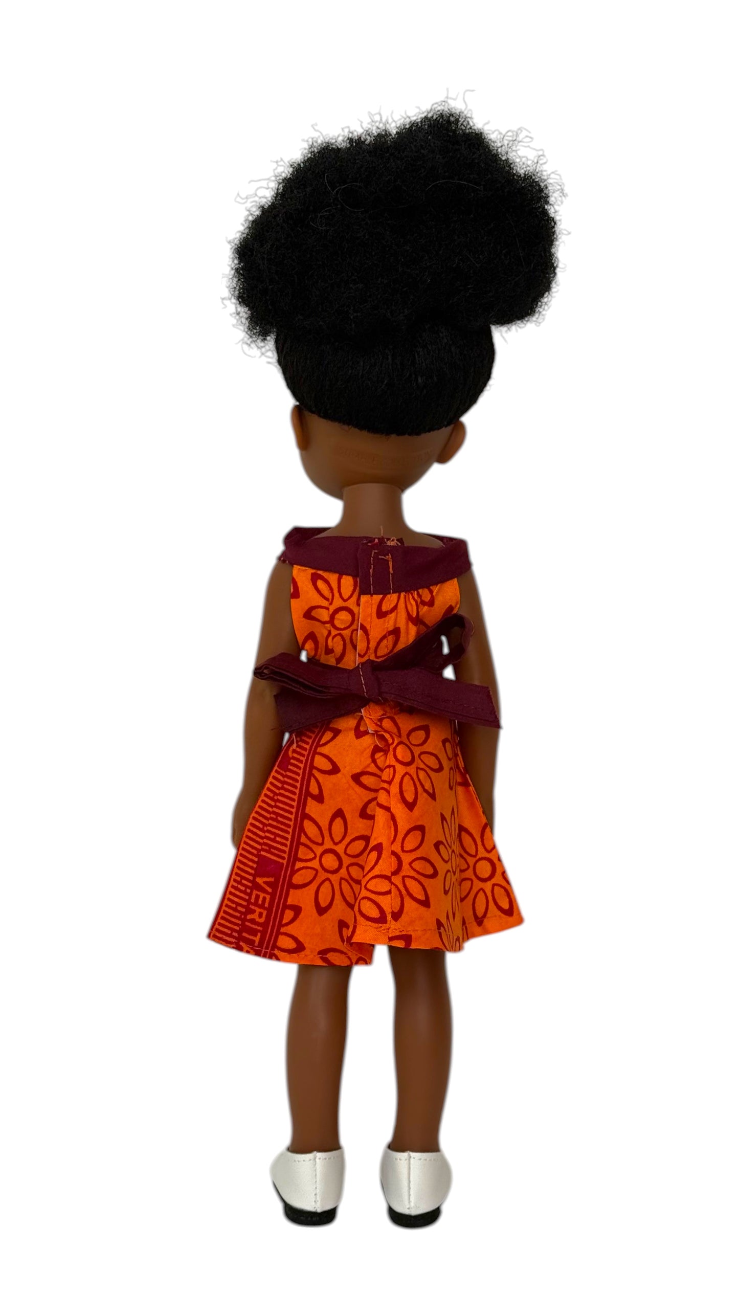 Orange Crush – Afro Print Doll Outfit
