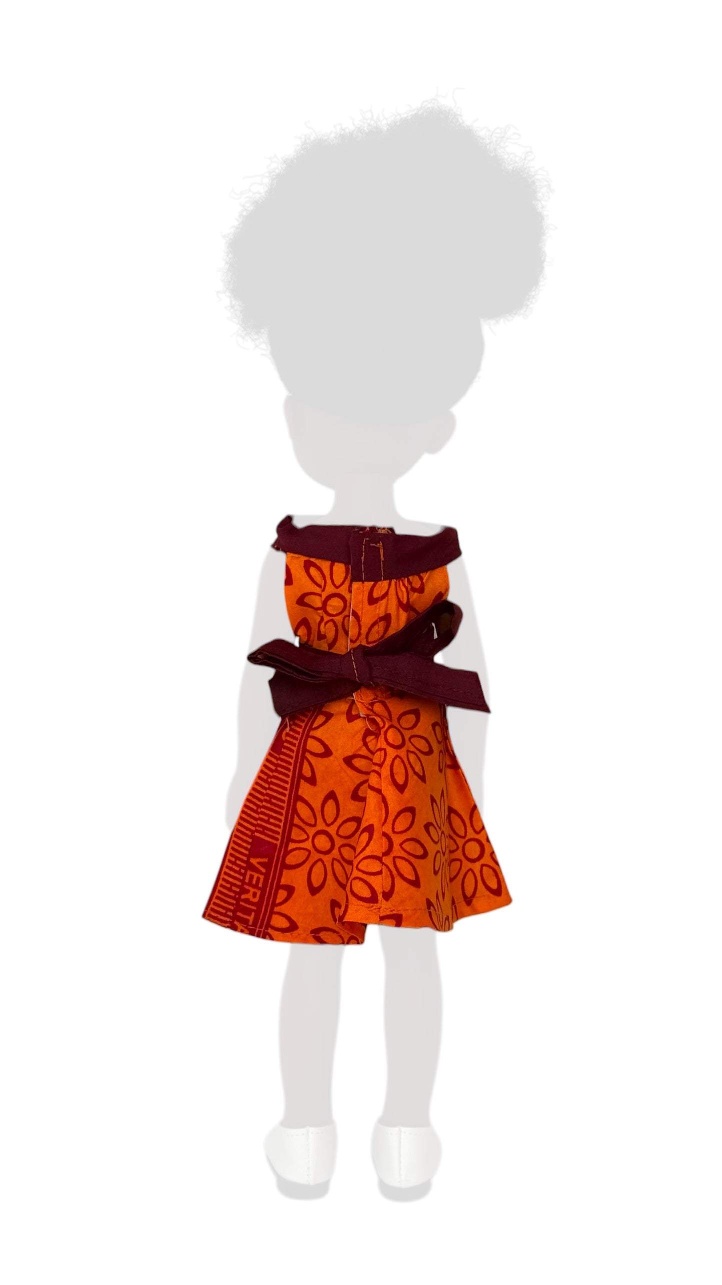 Orange Crush – Afro Print Doll Outfit