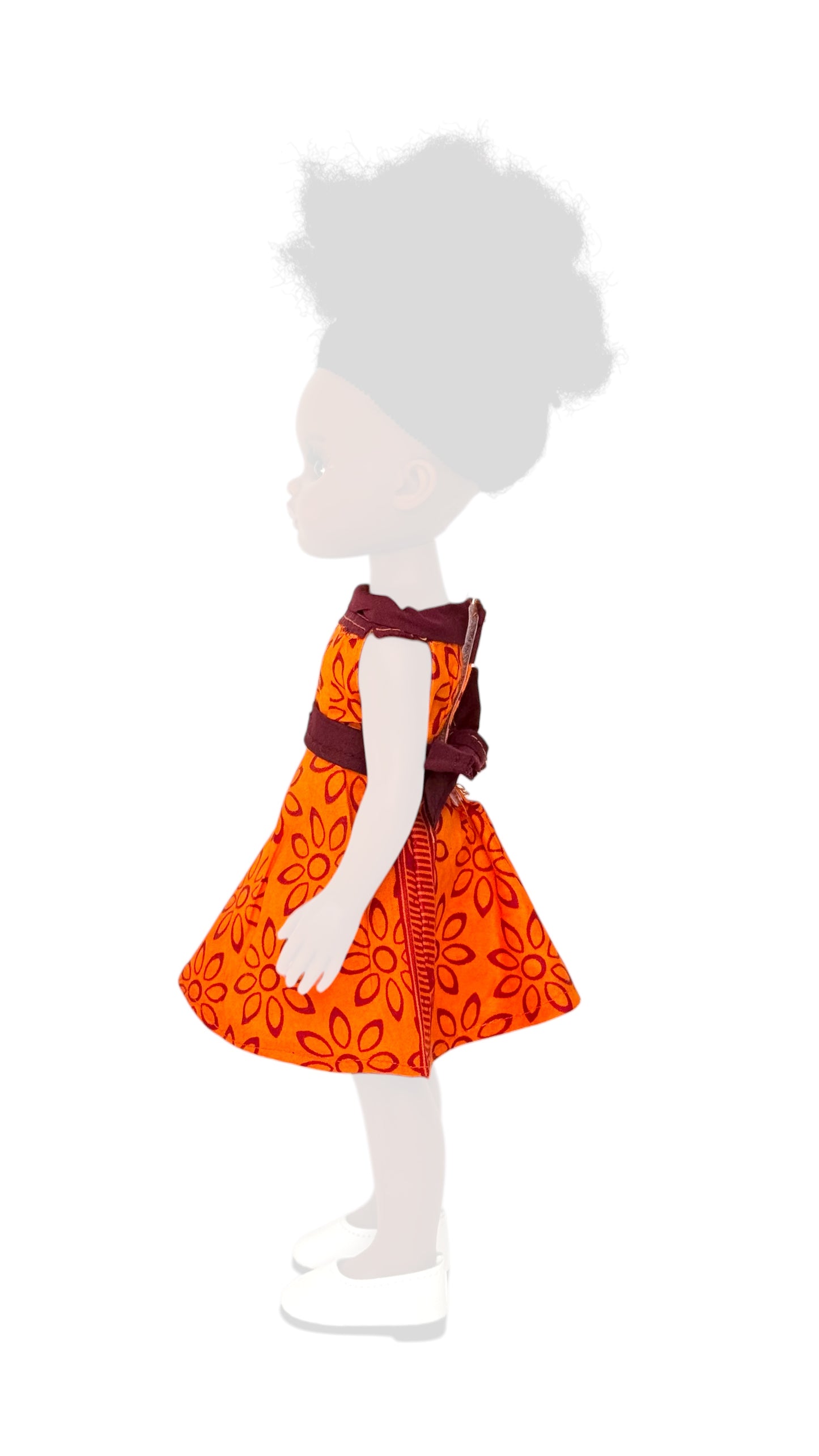 Orange Crush – Afro Print Doll Outfit