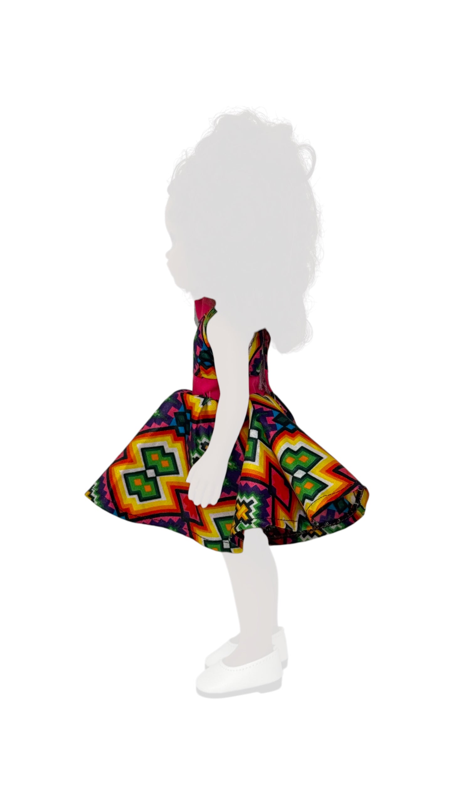 Pink Power with Afro Print Vibes – Doll Outfit