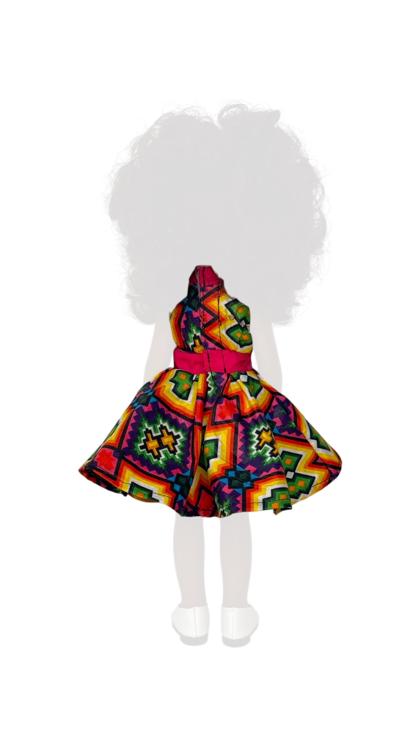 Pink Power with Afro Print Vibes – Doll Outfit