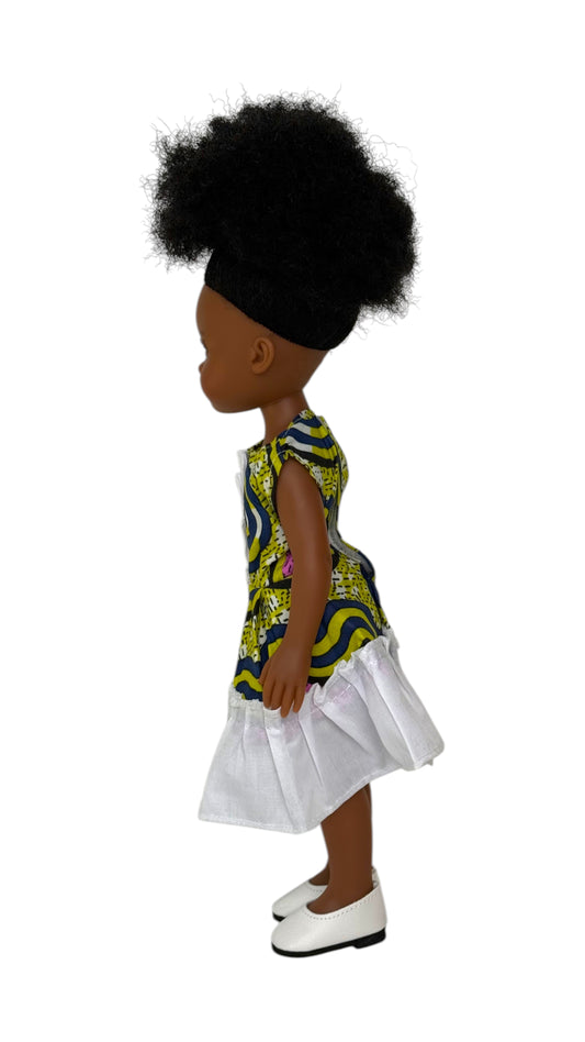 Culture Meets Curve - White Bottom Frill Outfit